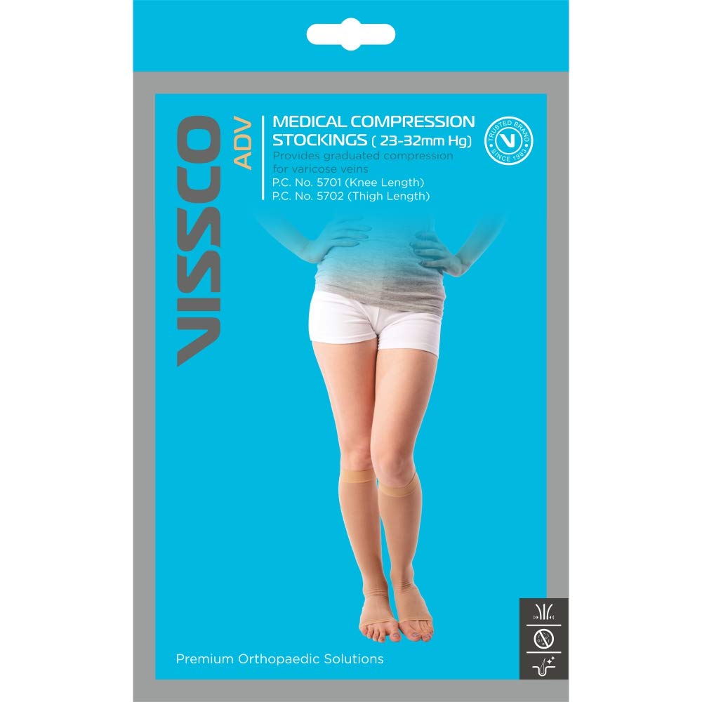 Buy Vissco PC0716 Medical Compression Below Knee (Medium) Online