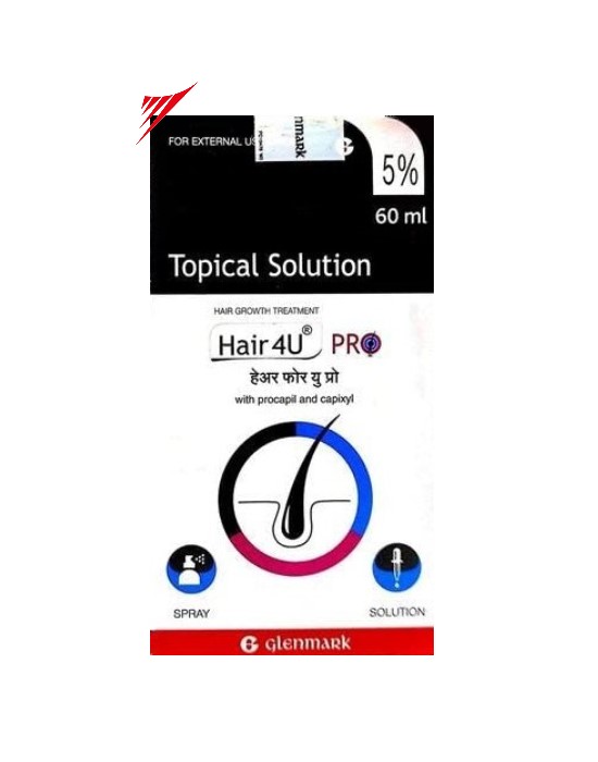 Buy Hair 4U PRO 5% Solution 60ml Online: Quick Delivery Lowest Price -  Wockhardt Epharmacy