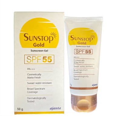 Sunstop Gold SPF 55 PA+++ Sunscreen Gel 50 gm