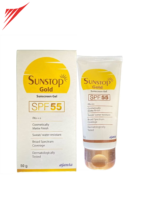 Sunstop Gold SPF 55 PA+++ Sunscreen Gel 50 gm