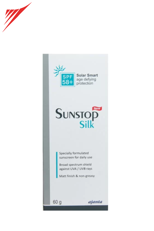 Sunstop Silk SPF 58+ Sunscreen Cream 60 gm