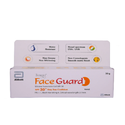 Tvaksh Face Guard Silicone Sunscreen Gel SPF 30+ 50 gm
