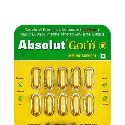 Absolut Gold Capsule 10's