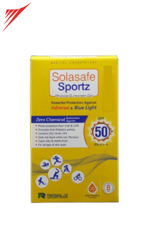 Solasafe Sportz Physical Sunscreen Gel SPF 50+