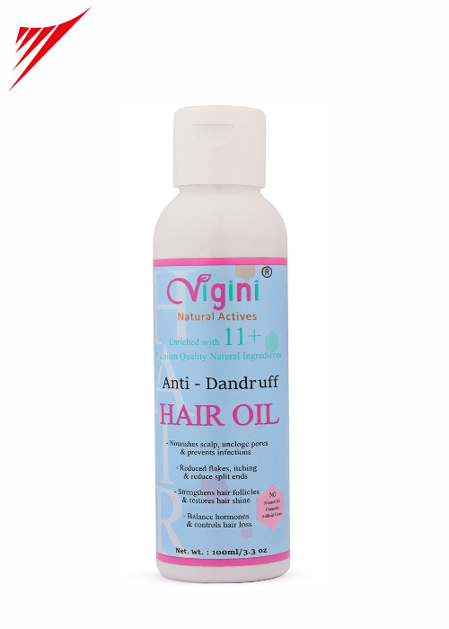 Vigini 100% Natural Actives Anti Dandruff Hair Oil 100 ml